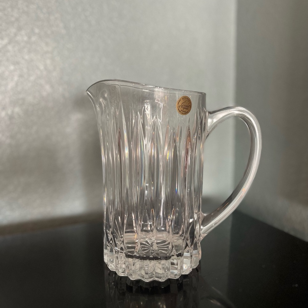Crystal Clear Glass Pitcher by Cristal d’Arques